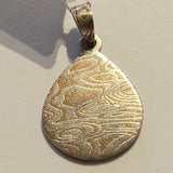 Pear Shaped Mokume Gane Pendant