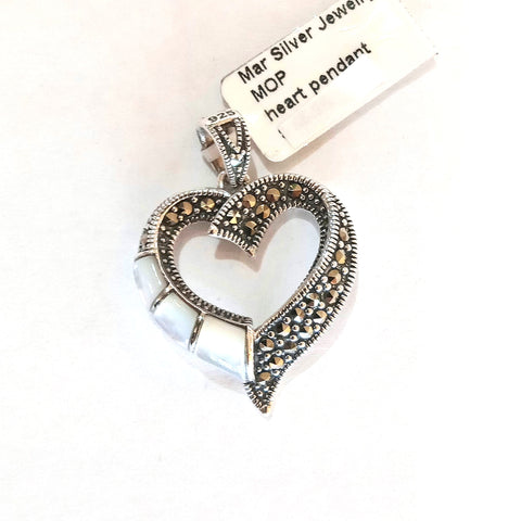 Heart Pendant with Mother-of-Pearl