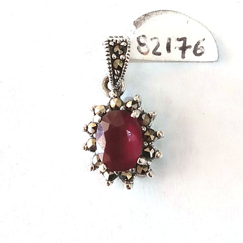 Oval Ruby Pendant