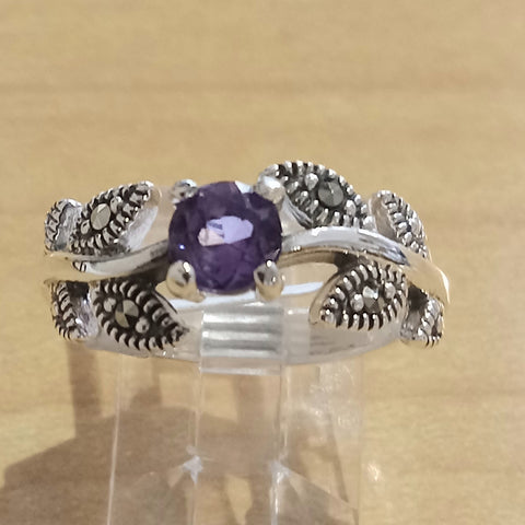 Amethyst Vine Flower Ring