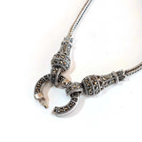 Marcasite "bale clasp" necklace