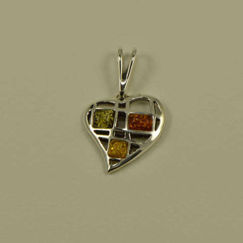 mesh heart tricolor small