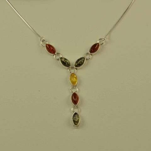 seeds tricolor necklace