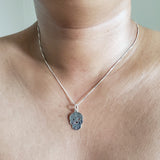 calavera sugar skull pendant