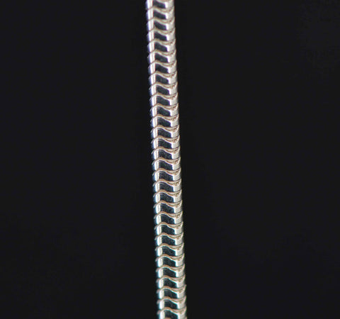 sterling silver snake jewelry chain 2 mm. fine detail