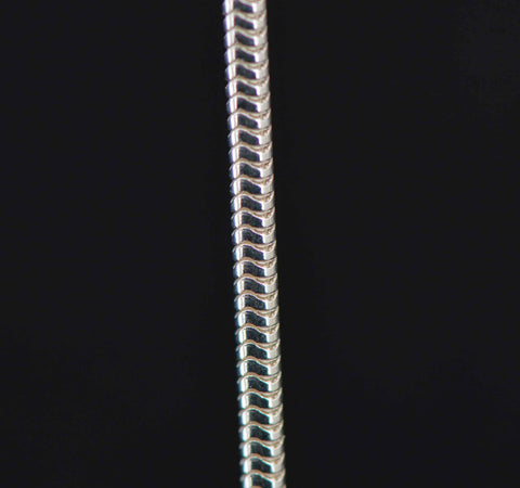 sterling silver snake jewelry chain 2 mm. fine detail