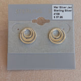 3 Tangent Circles Post Earring