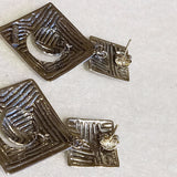 maze dangling earrings