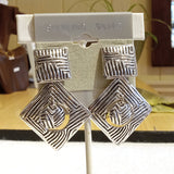 maze dangling earrings