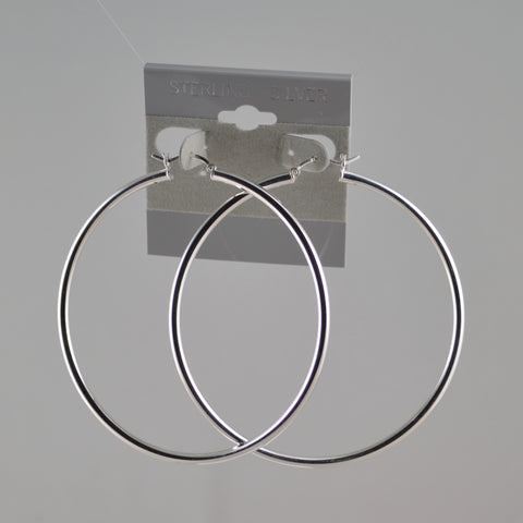 Click top hoop earrings 70 mm.