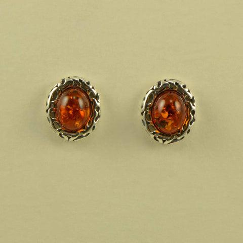 Filigree Oval Post Earrings