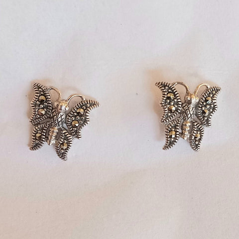 Marcasite Butterfly Earrings