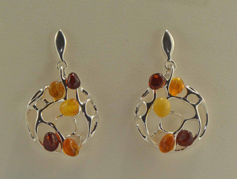 circle branches earrings