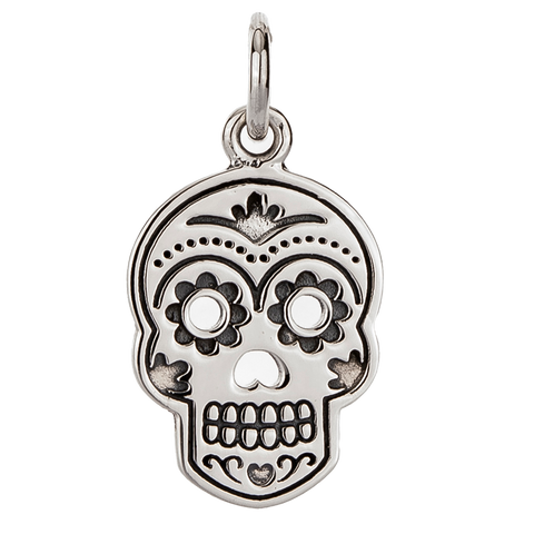 calavera sugar skull pendant