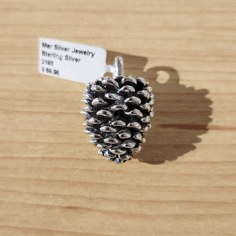 pinecone electroform pendant