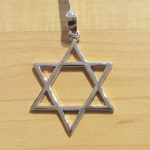 sterling silver star of David pendant