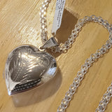 Engraved Medium Heart Locket