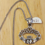 Claddagh Pendant with Celtic Knot