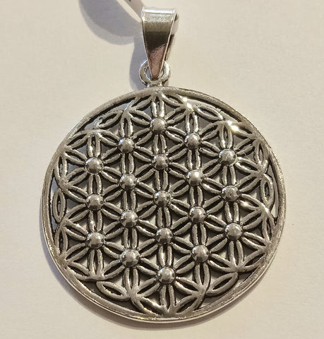 Oxidized Mesh Hexagon Circle