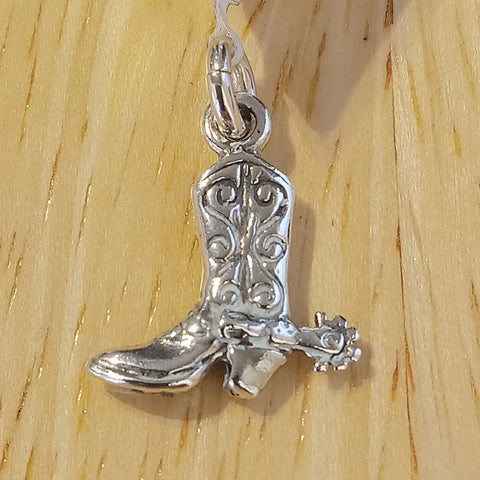 Silver Charm Boot with Spur