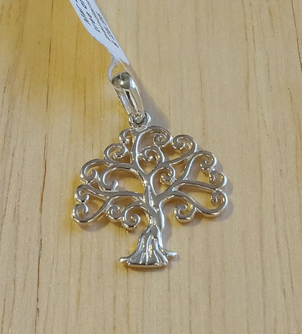 Curly Branched Tree of LIfe Pendant