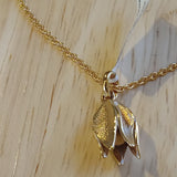Seed Pod Gold Plated Pendant