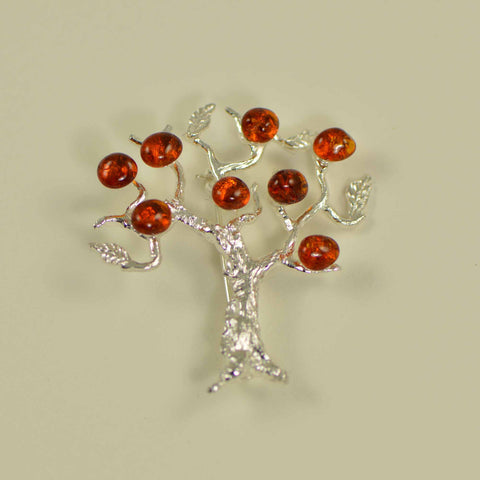Amber tree pin