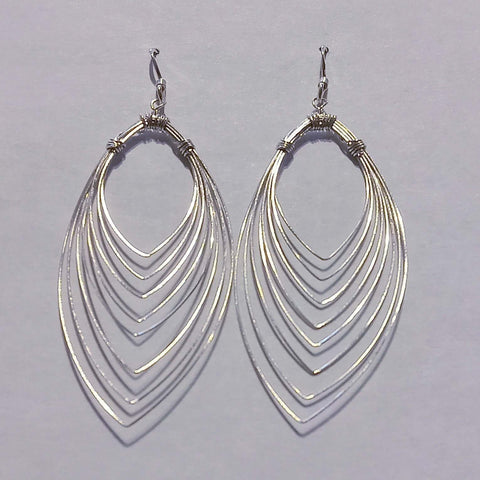 8 Thin Wire Teardrop Hook Earrings