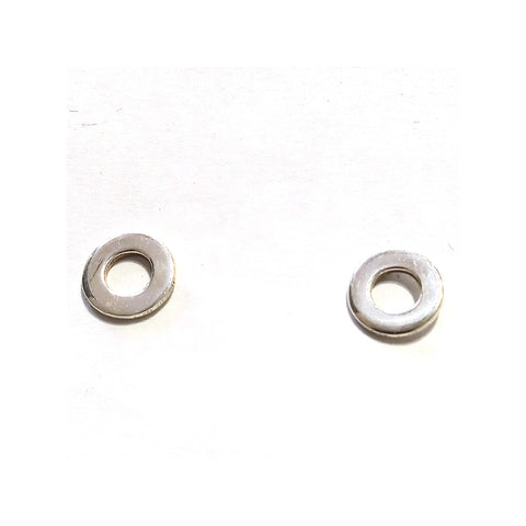 7 mm Flat Donut Disc Post Earrings