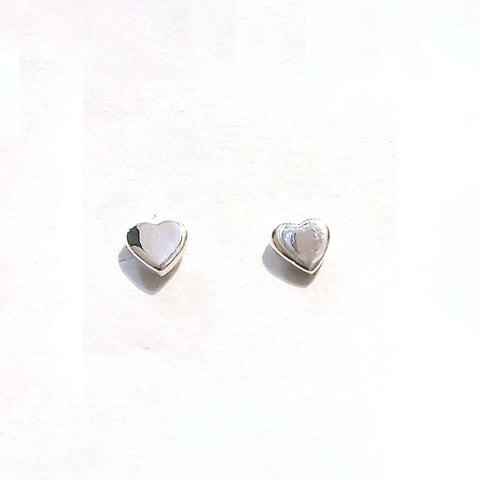 Mini Puffy Heart Post Earrings