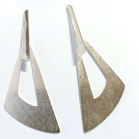 Trapezium Shaped Post Earrings
