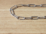 Hammered Paperclip Necklace