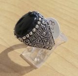 Oval Onyx Tapered Ring