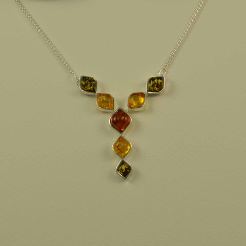 rhombus tricolor necklace