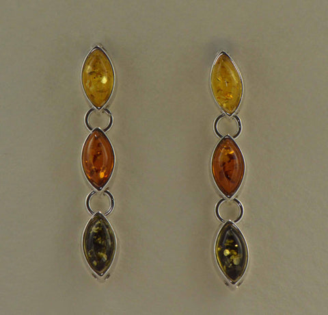 seeds tricolor earrings