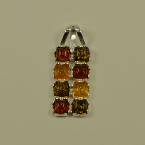 squares tricolor 2 by 4 pendant