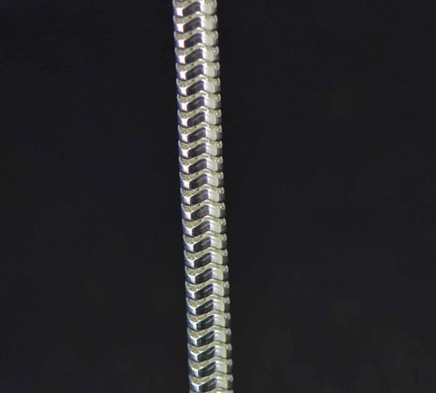 sterling silver snake jewelry chain 3 mm. fine detail