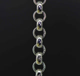 sterling silver 4 mm. rolo jewelry chain fine detail