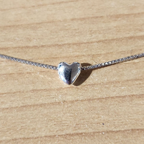 Kesslers Mini-Heart Necklace in 14K White Gold KGPEN338507 - Kesslers  Diamonds