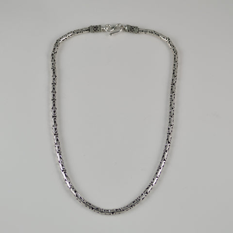 Byzantine round necklace 4 mm.