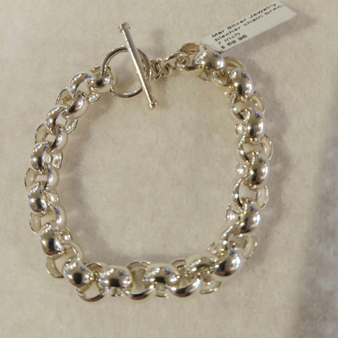 Bullion Gold Diamond cut Belcher Chain T-lock Toggle Bracelet in Gold  Layered Steel Jewellery | EziBuy NZ