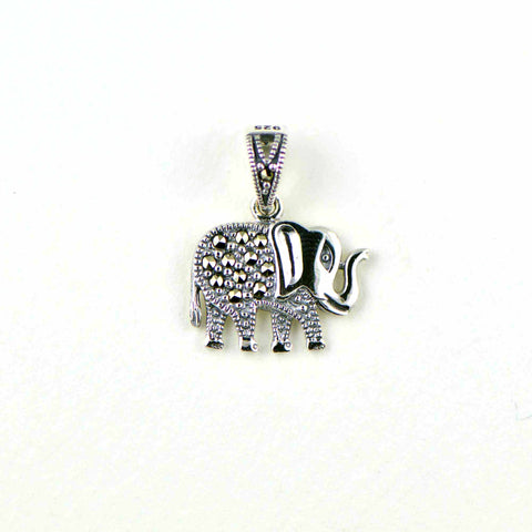 elephant marcasite pendant