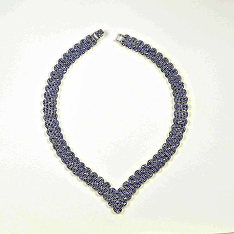 marcasite mesh necklace